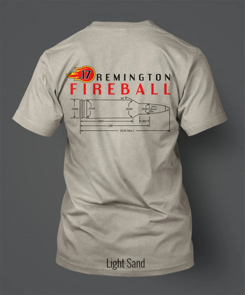 .17 Remington Fireball T-Shirt - Classic Red Version