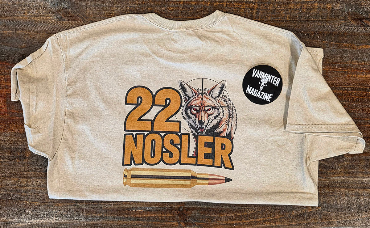 22 Nosler - T-Shirt - Coyote in the Crosshairs