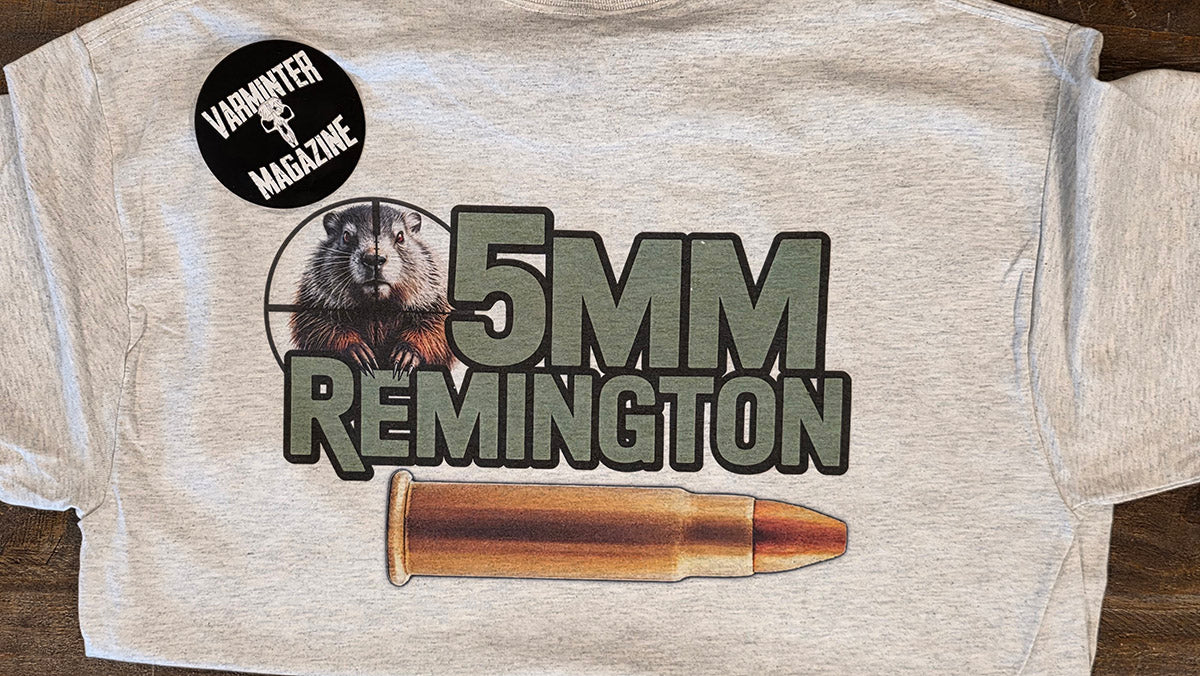 5mm Remington - T-Shirt - Groundhog - Rockchuck