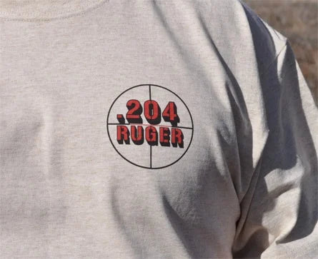 .204 Ruger Caliber T-Shirt - A Prairie Dog in the Crosshairs