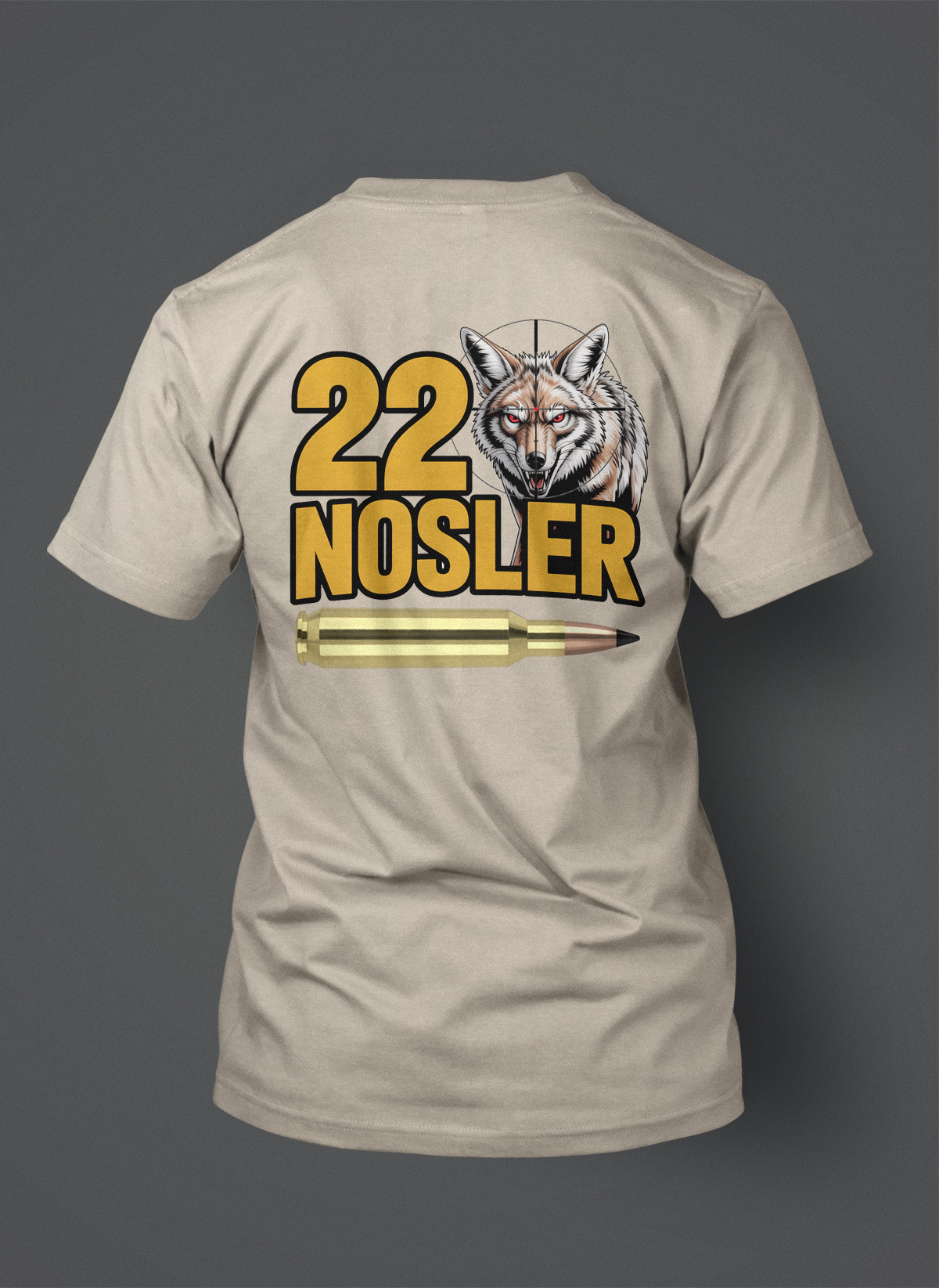22 Nosler - T-Shirt - Coyote in the Crosshairs