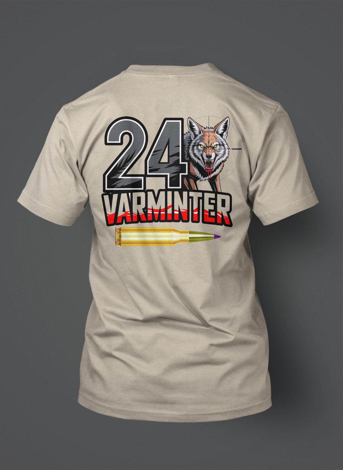 24 Varminter - T-Shirt - Coyote in the Crosshairs