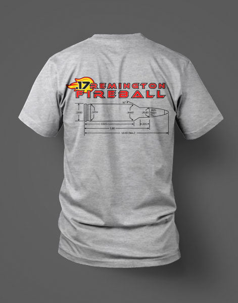 .17 Remington Fireball T-Shirt - Yellow Ball of Fire Version