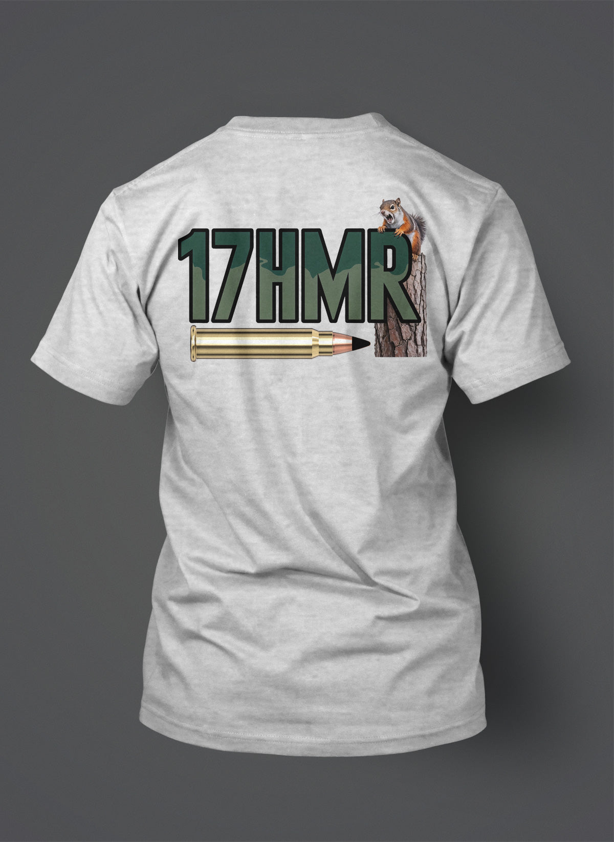17 HMR (Hornady Magnum Rimfire) - T-Shirt - Tree Squirrel Horizontal