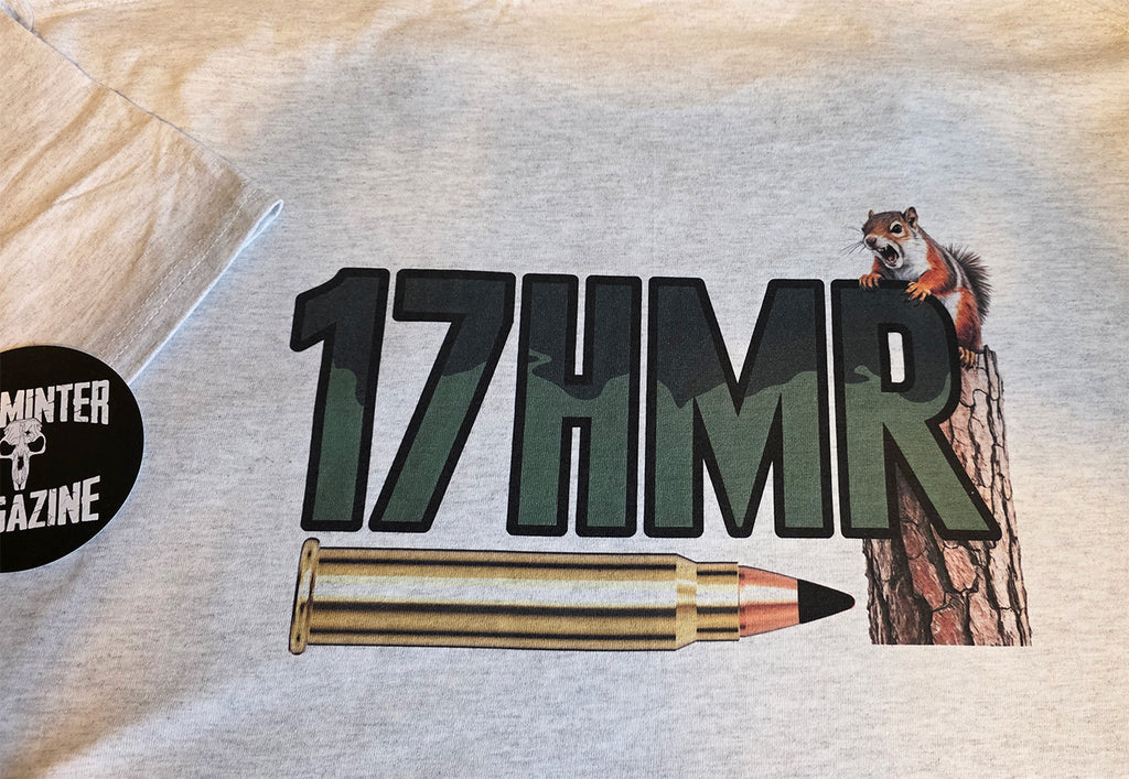 17 HMR (Hornady Magnum Rimfire) - T-Shirt - Tree Squirrel Horizontal