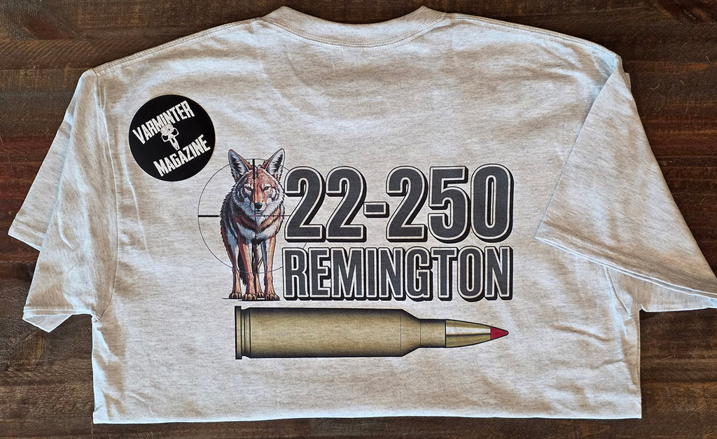 .22-250 Remington - T-Shirt - Coyote - Simple