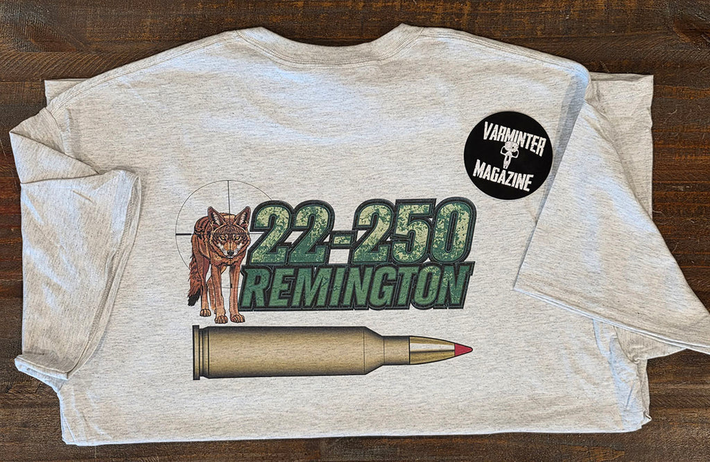 .22-250 Remington - T-Shirt - Coyote - Green