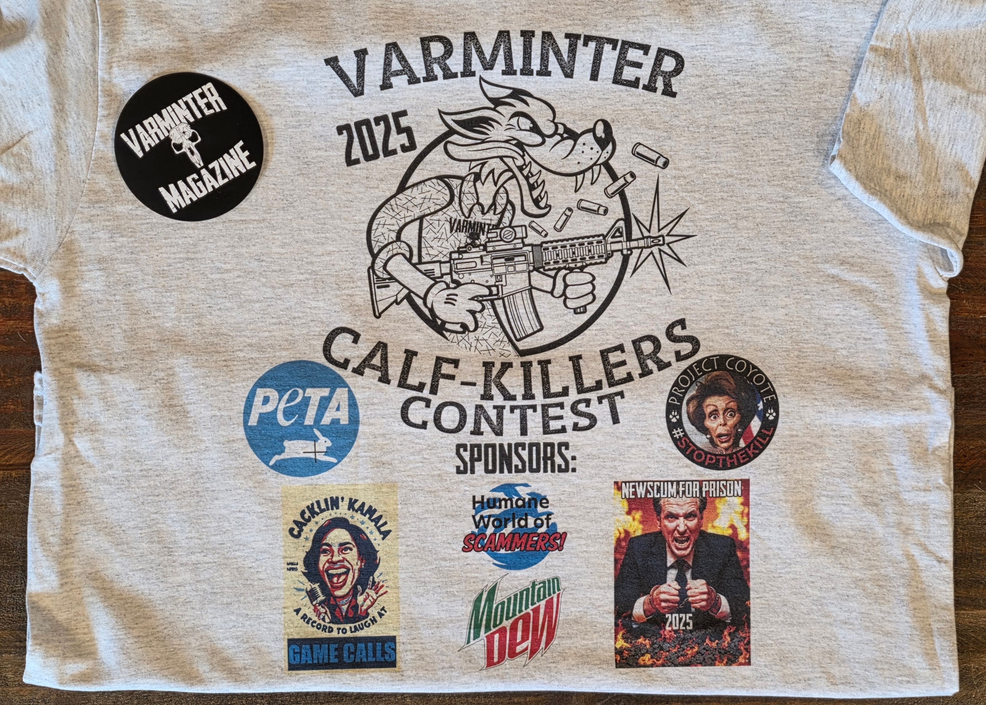 Official Varminter Magazine Calf Killers Contest Sponsor Shirt