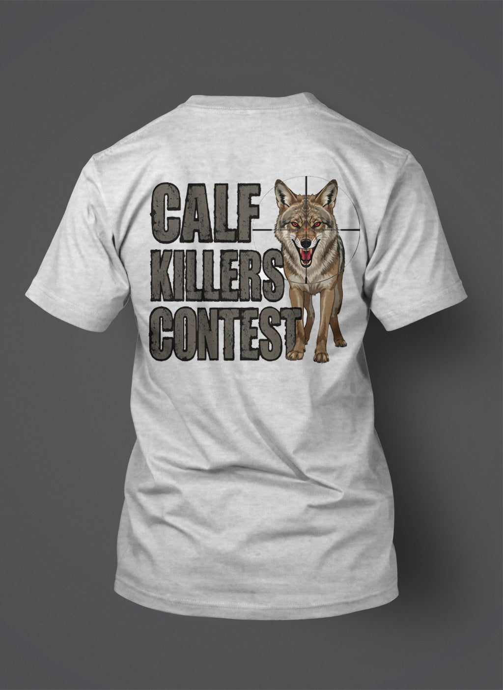 Official Varminter Magazine Calf Killers Contest Coyote in the Crosshairs Shirt