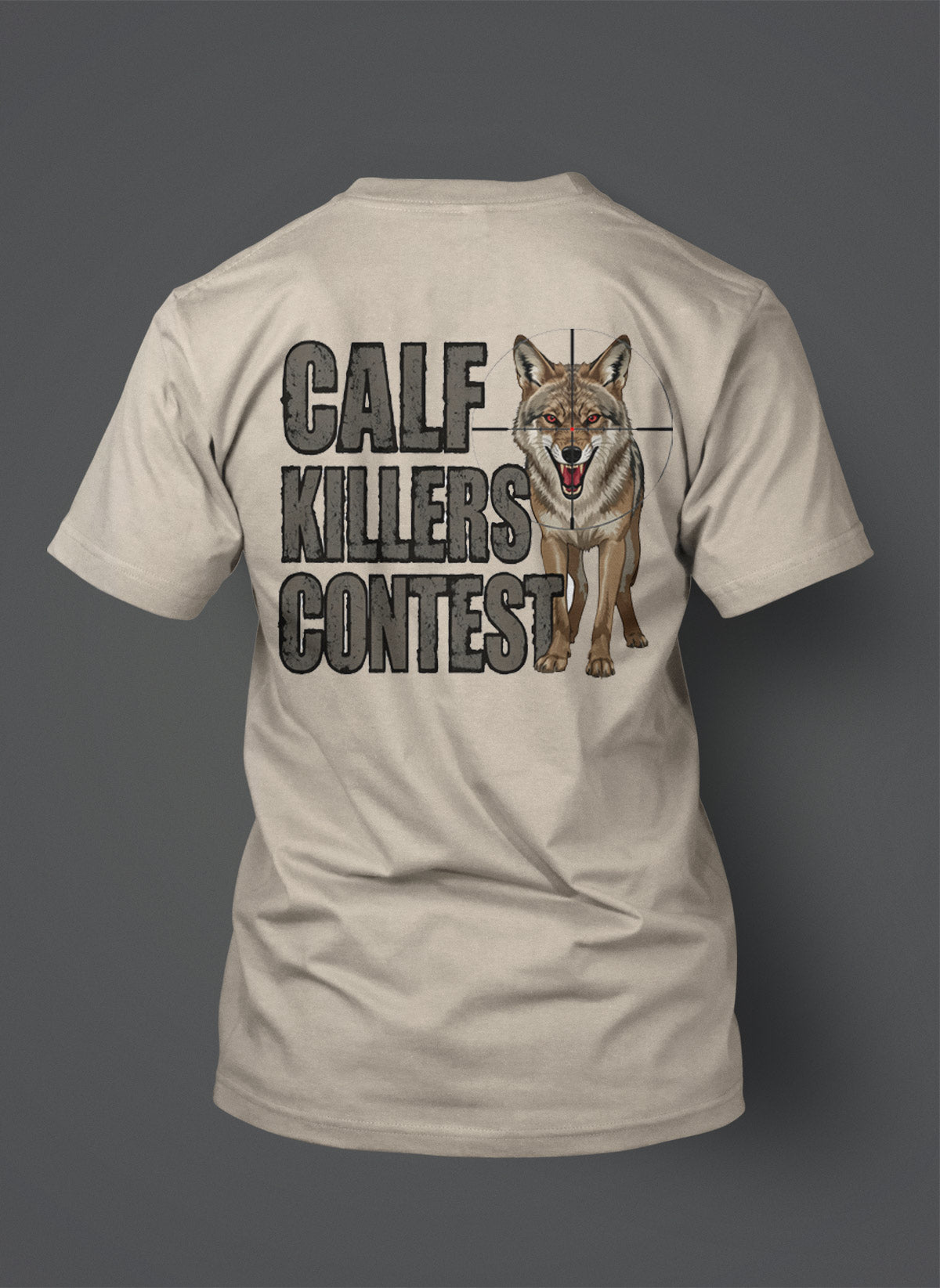 Official Varminter Magazine Calf Killers Contest Coyote in the Crosshairs Shirt