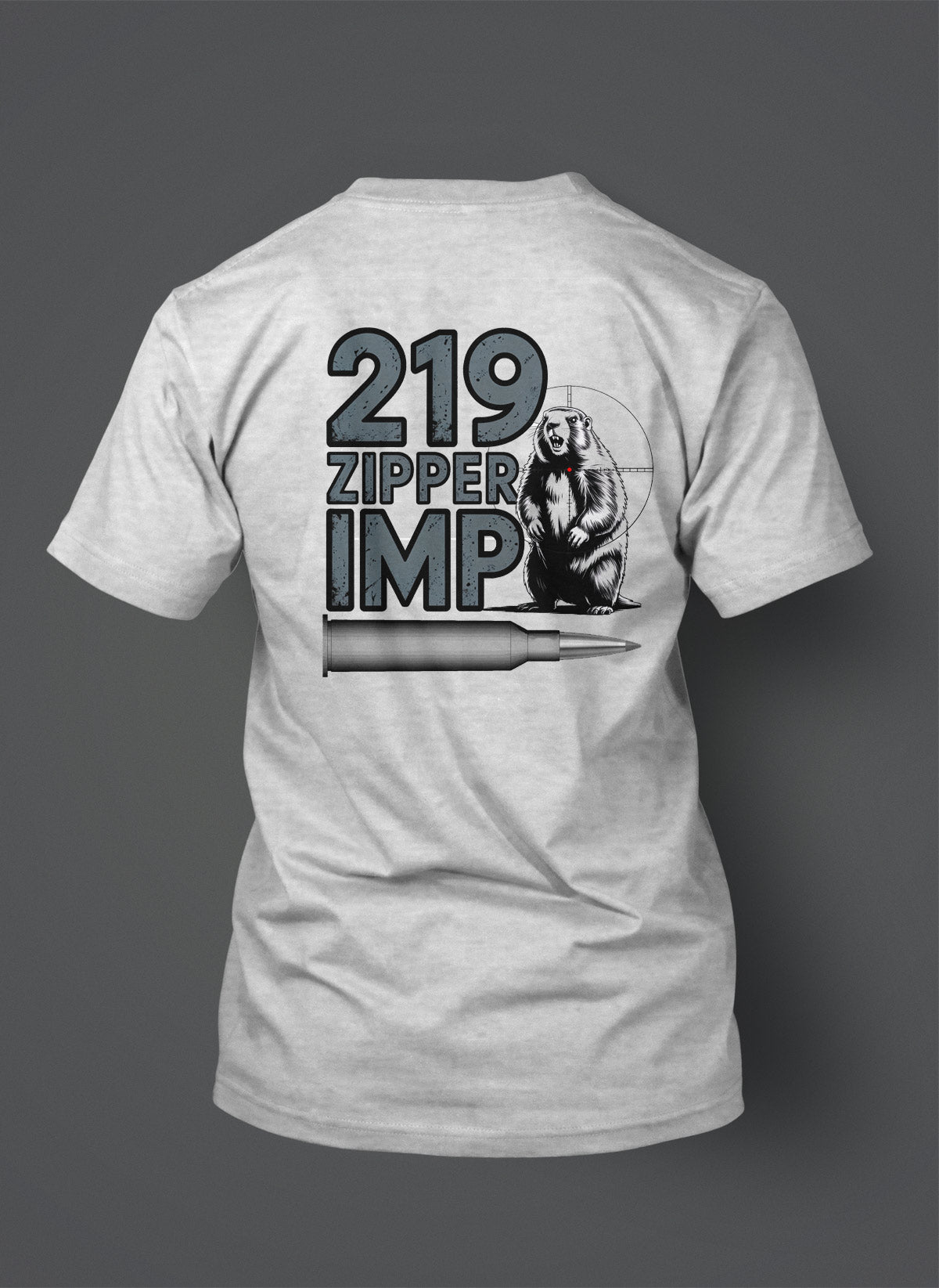 .219 Zipper Improved T-Shirt - Angry Groundhog - Rockchuck