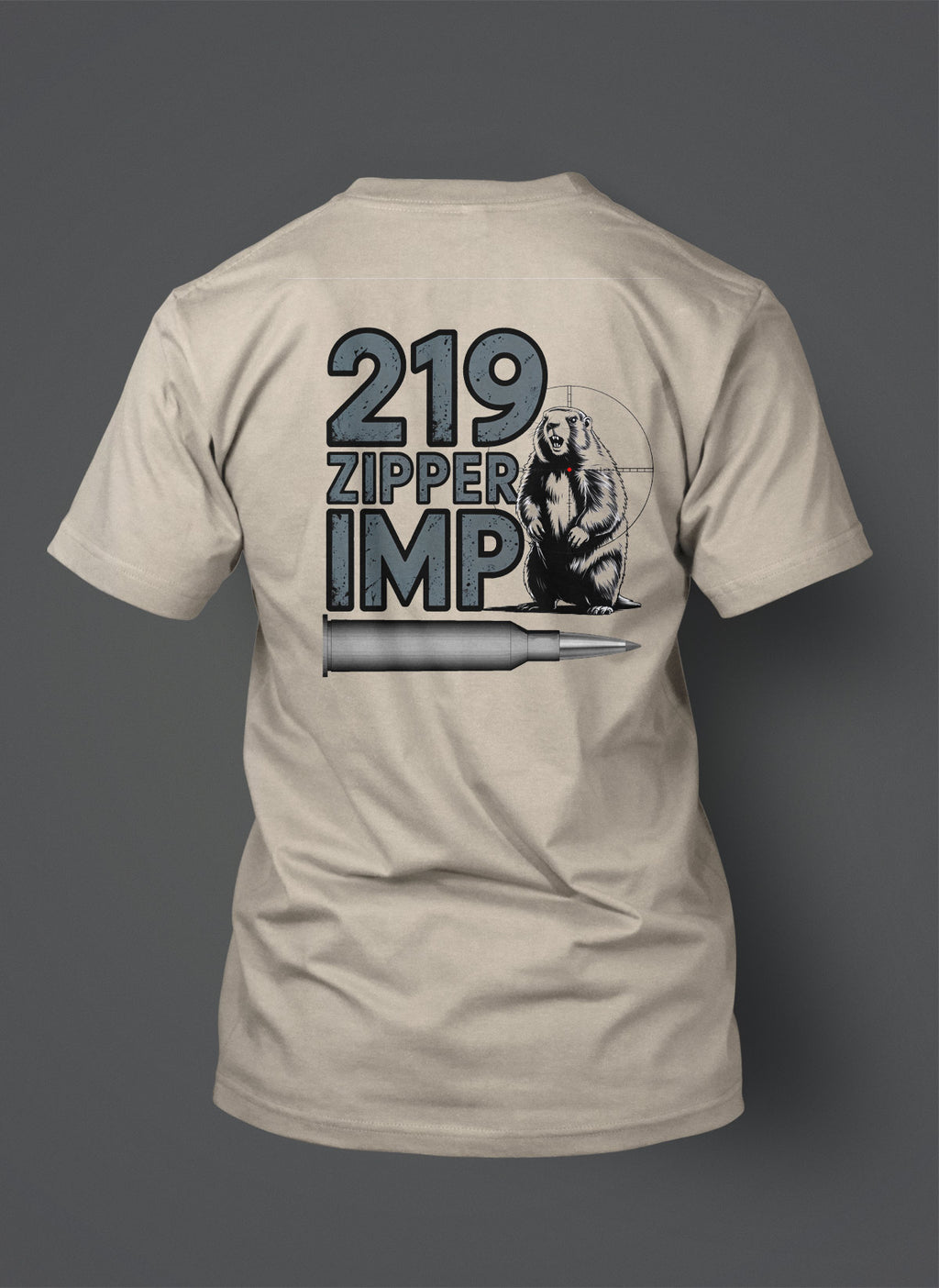 .219 Zipper Improved T-Shirt - Angry Groundhog - Rockchuck