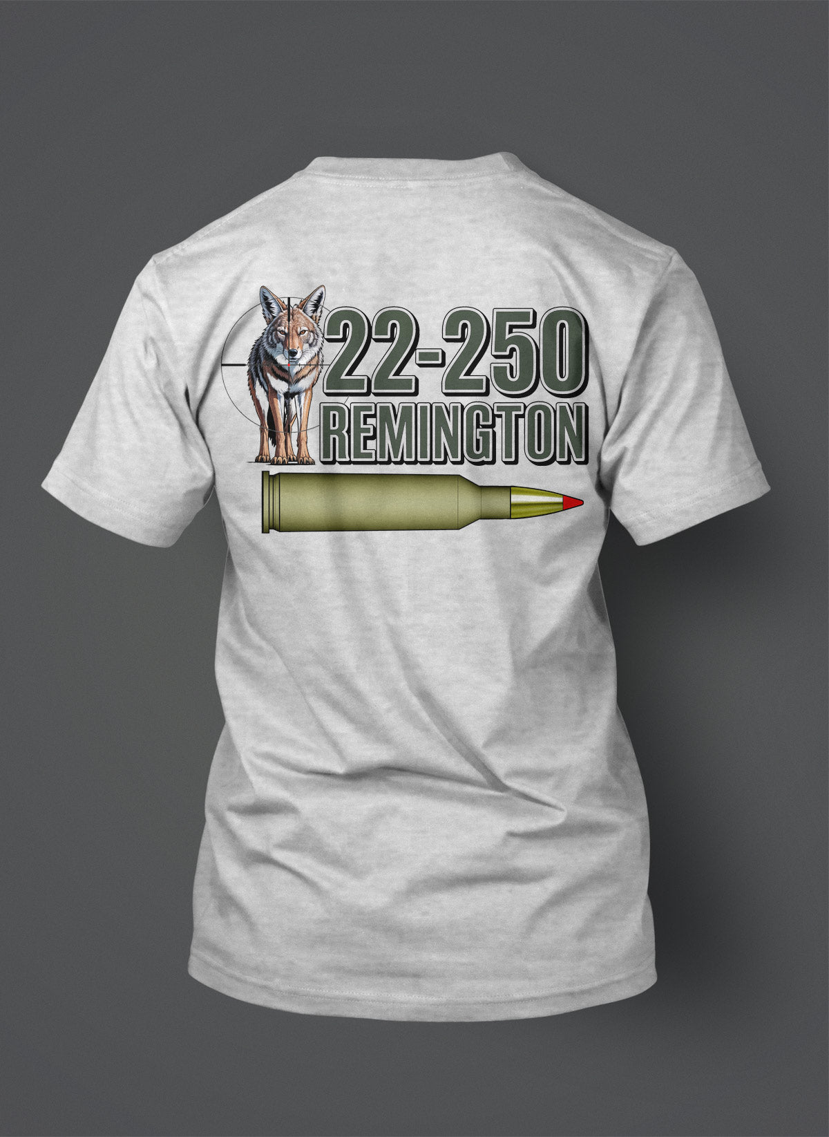 .22-250 Remington - T-Shirt - Coyote - Simple