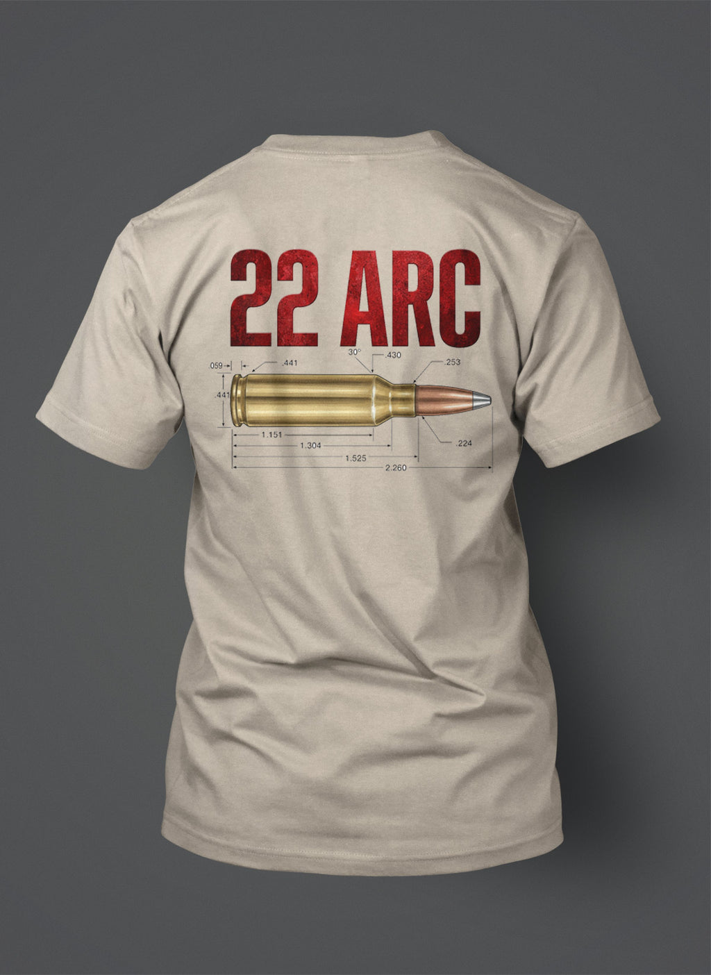 22 ARC (Advanced Rifle Cartridge) Cartridge Design Shirt