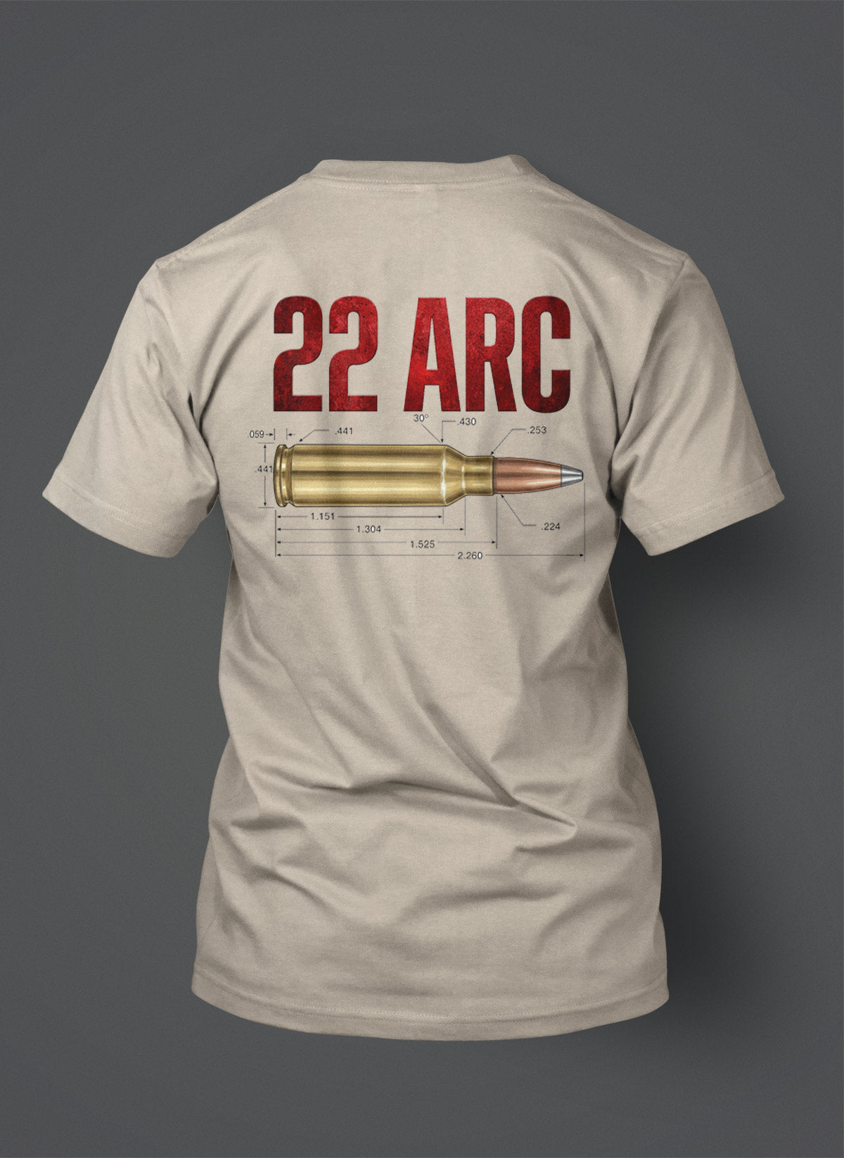 22 ARC (Advanced Rifle Cartridge) Cartridge Design Shirt