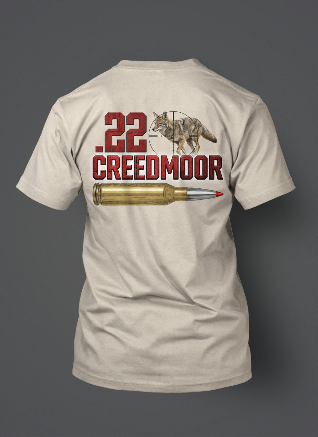 22 Creedmoor - T-Shirt - Coyote in the Crosshairs