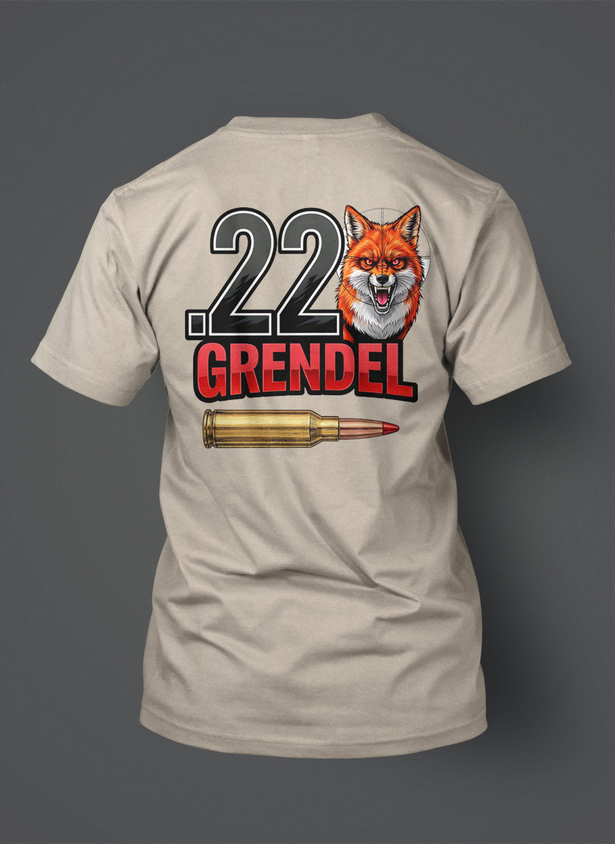 .22 Grendel T-Shirt - Red Fox in the Crosshairs