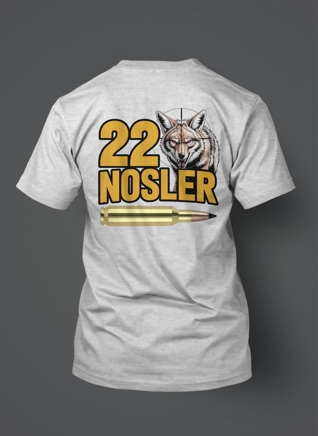 22 Nosler - T-Shirt - Coyote in the Crosshairs