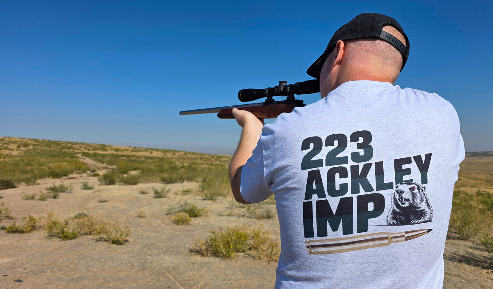 .223 Ackley Improved (AI) - T-Shirt - Prairie Dog