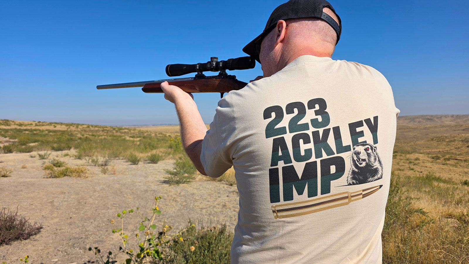 .223 Ackley Improved (AI) - T-Shirt - Prairie Dog