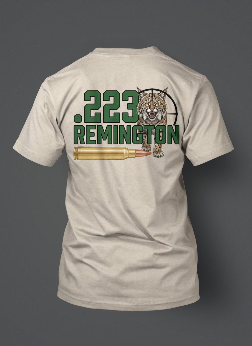 .223 Remington T-Shirt - Bobcat in the Crosshairs