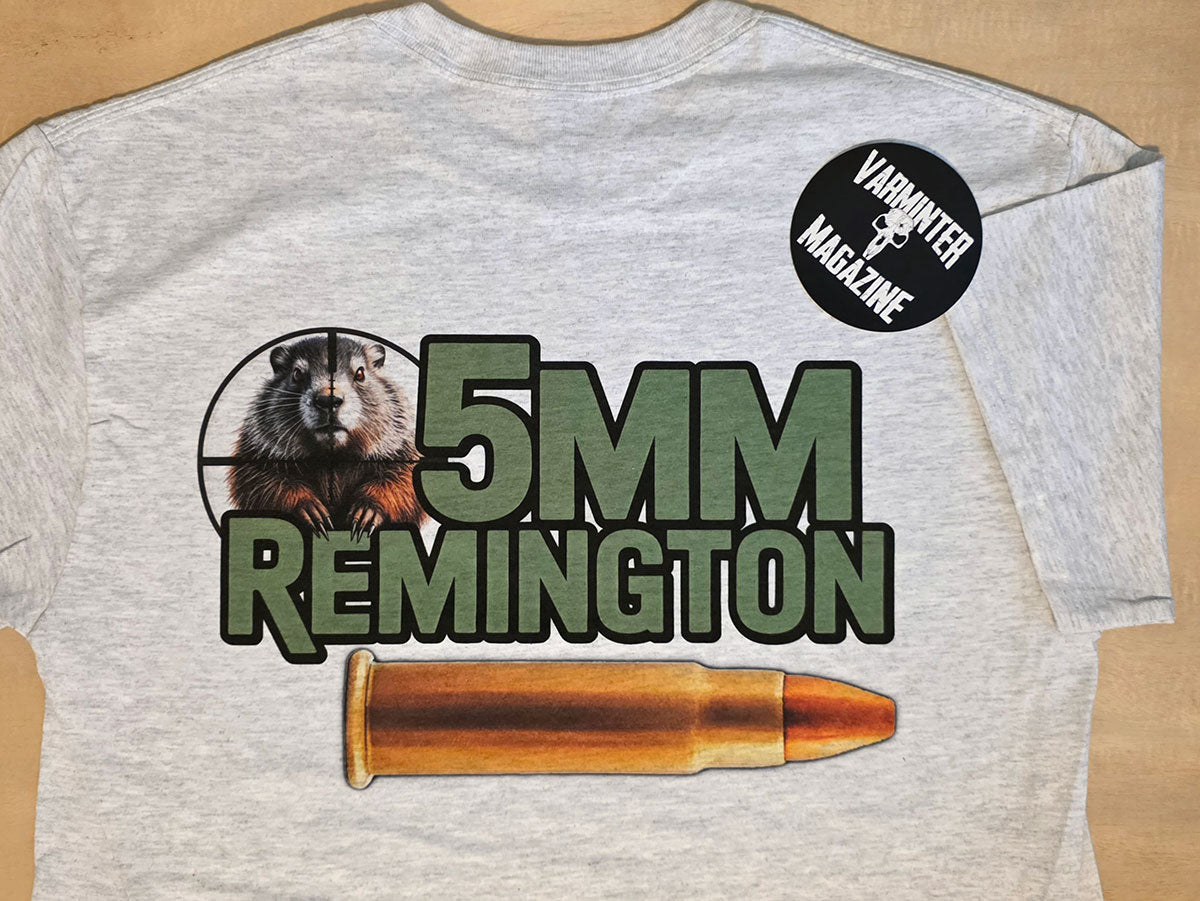 5mm Remington - T-Shirt - Groundhog - Rockchuck