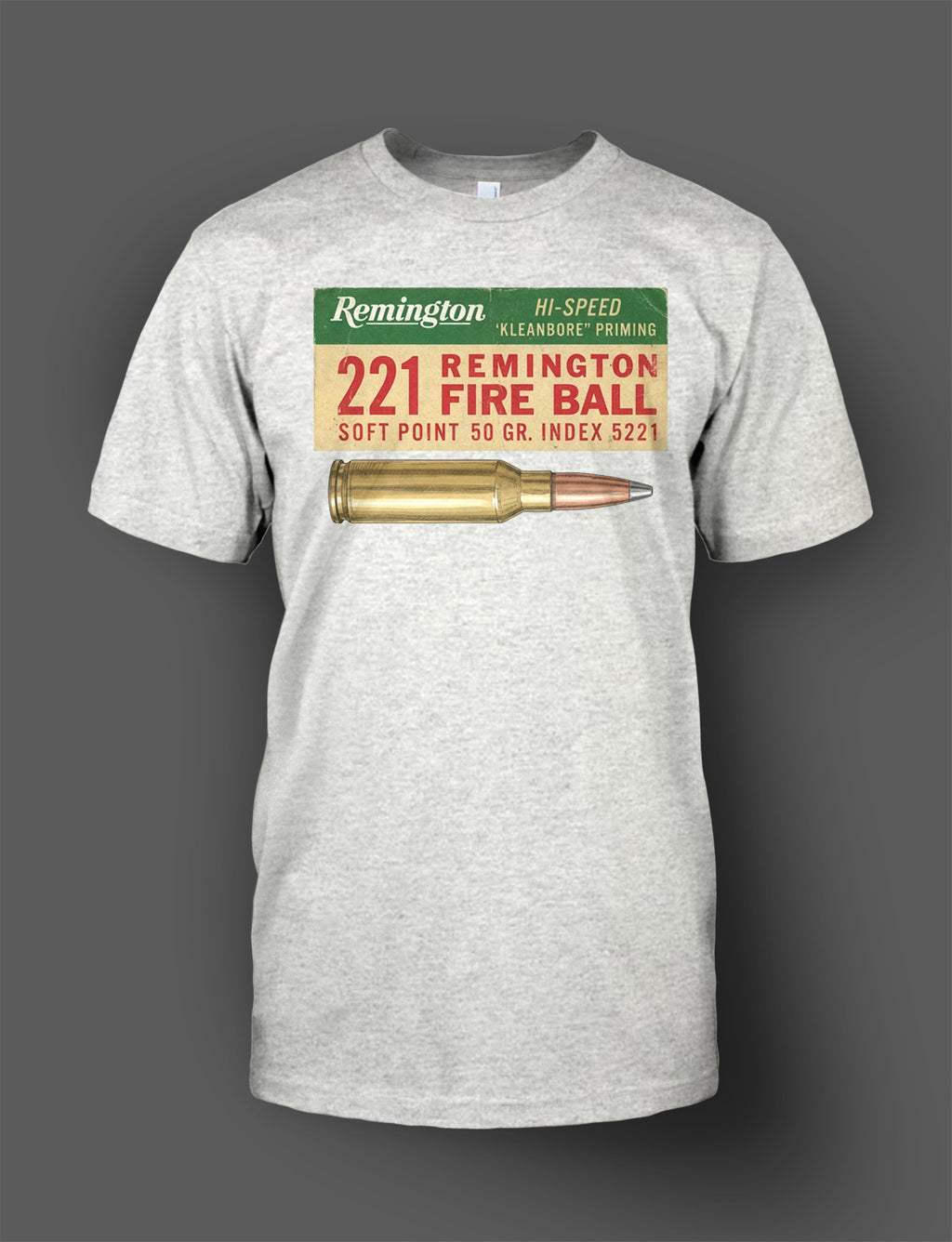 Remington 221 Fireball Shirt - Retro Ammo Box Design