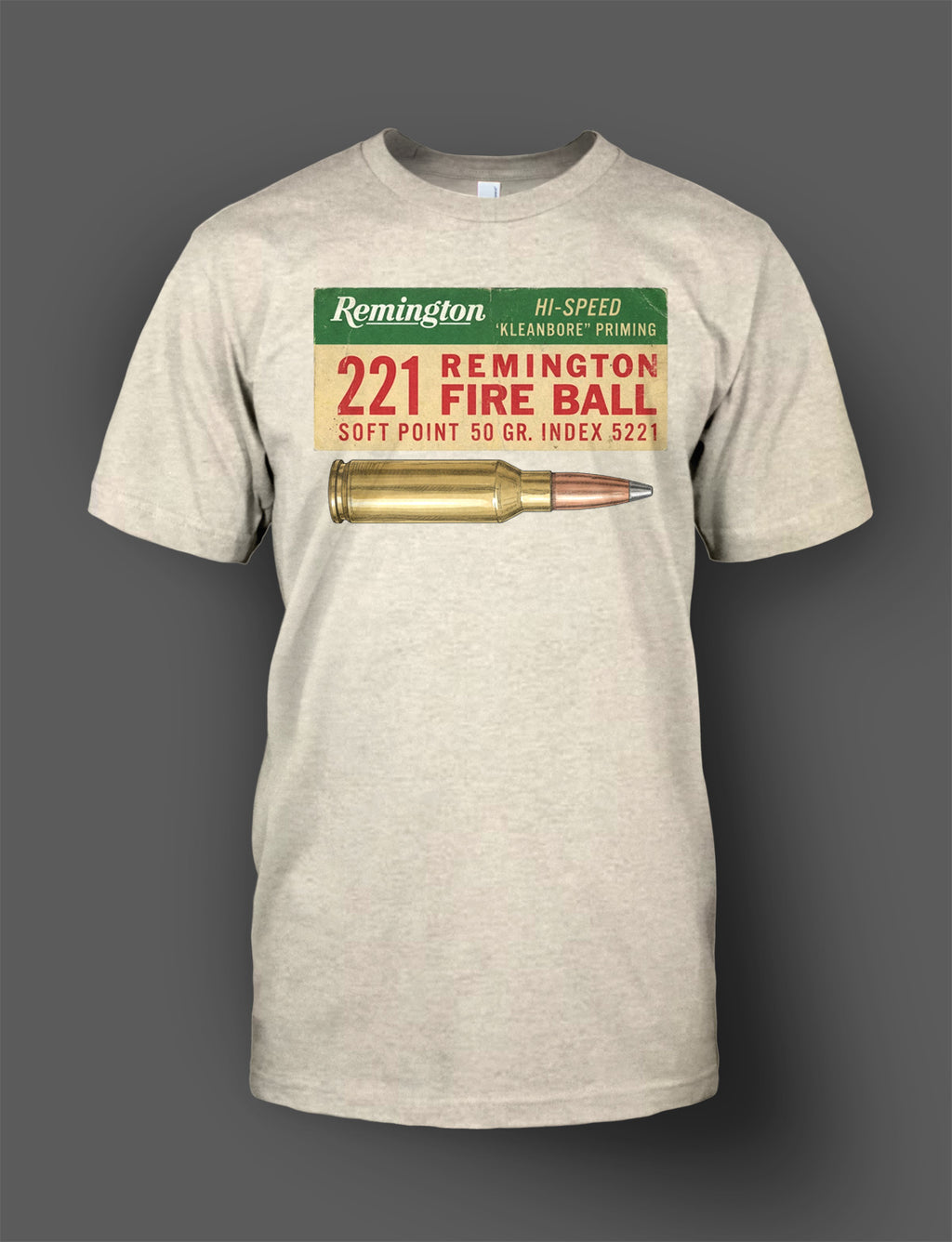 Remington 221 Fireball Shirt - Retro Ammo Box Design
