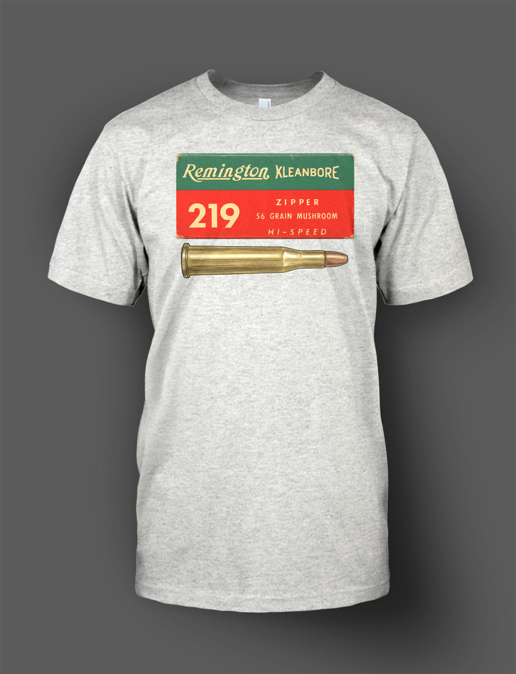 Remington Kleanbore .219 Zipper Shirt - Retro Ammo Box Design