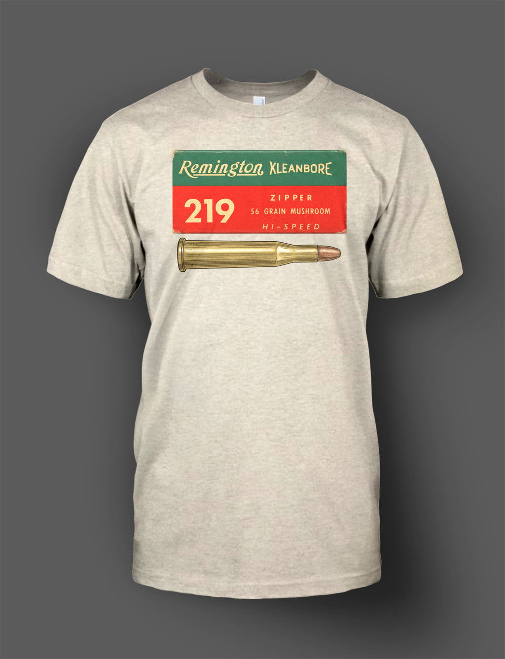 Remington Kleanbore .219 Zipper Shirt - Retro Ammo Box Design